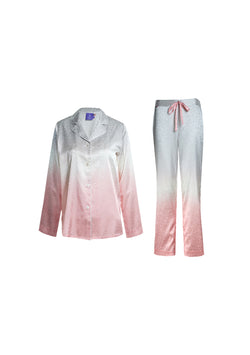 Bulgarian Rose Gradient Silk Pyjamas set