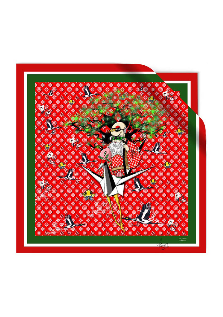 Soie Jardin & Kzeng Jiang 《SHOU XIAN》Silk Scarf – SOIE JARDIN